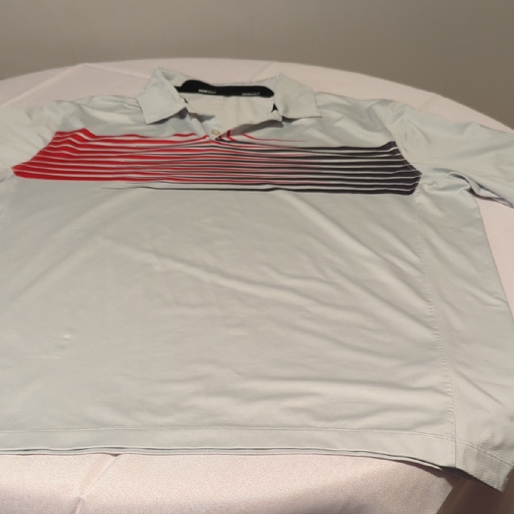 Nike Red and Black Polo Shirt Athletic Style